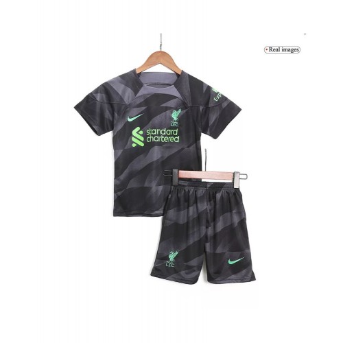 Youth Liverpool Goalkeeper Jersey Kit 2023/24