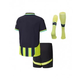 Manchester City Away Soccer Jersey Kit 2024/25 Kids(Jersey+Shorts+Socks)