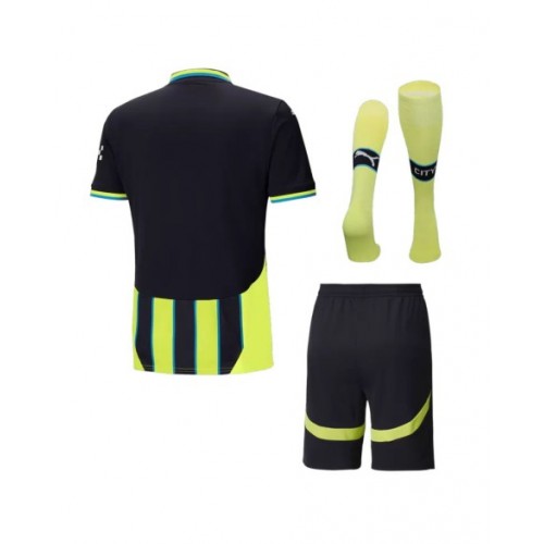 Manchester City Away Soccer Jersey Kit 2024/25 (Jersey+Shorts+Socks)