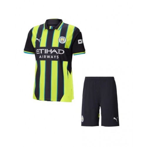 Manchester City Away Soccer Jersey Kit 2024/25 (Jersey+Shorts)