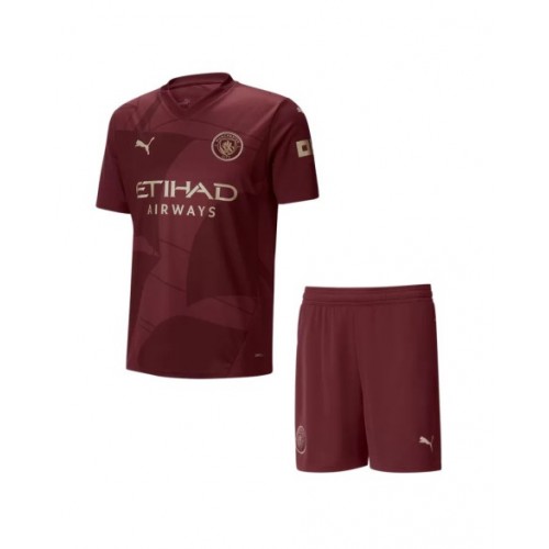 Manchester City Third Away Soccer Jersey Kit 2024/25 (Jersey+Shorts)