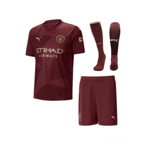 Manchester City Third Away Soccer Jersey Kit 2024/25 (Jersey+Shorts+Socks)