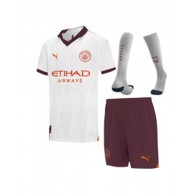 Youth Manchester City Jersey Whole Kit 2023/24 Away