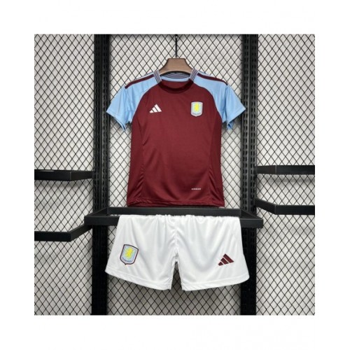 Aston Villa 2024/25 Home Kids Kit