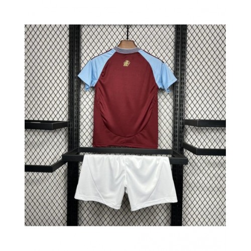 Aston Villa 2024/25 Home Kids Kit