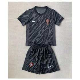 Portugal 2024 Goalkeeper Black Kids Kit