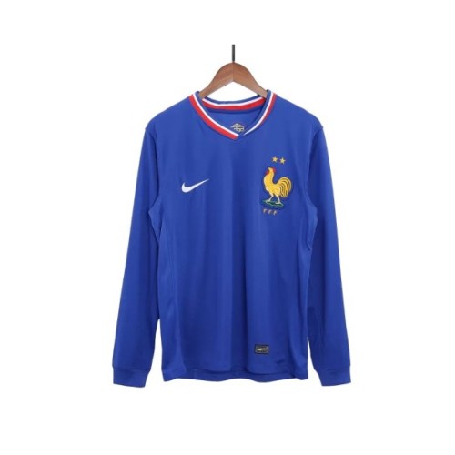 France Long Sleeve Home Jersey EURO 2024