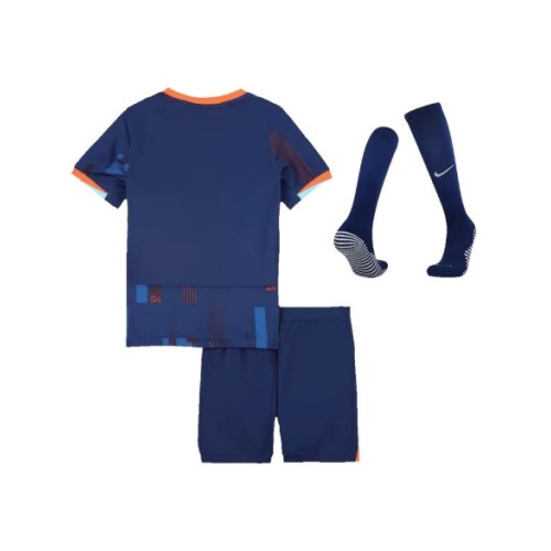 Netherlands Away Jersey Kit EURO 2024 Kids(Jersey+Shorts+Socks)