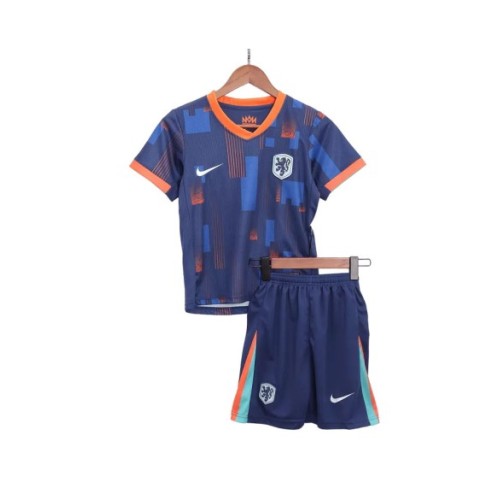 Netherlands Away Jersey Kit EURO 2024 Kids(Jersey+Shorts)