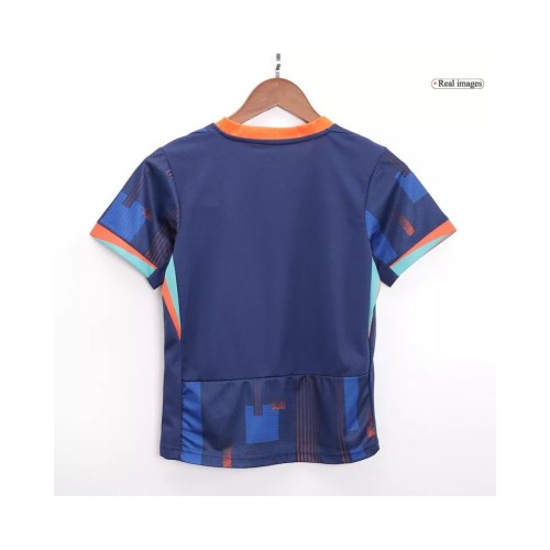 Netherlands Away Jersey Kit EURO 2024 Kids(Jersey+Shorts)