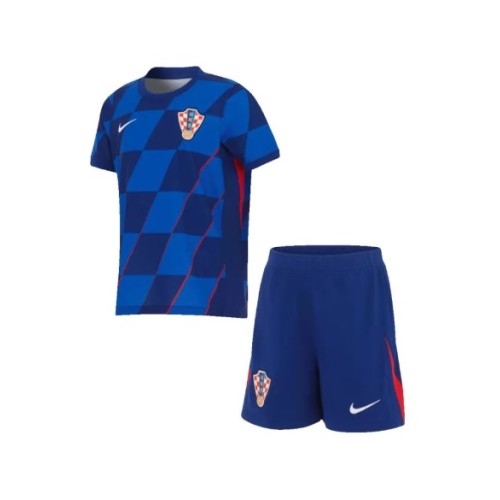 Croatia Away Jersey Kit EURO 2024 Kids(Jersey+Shorts)