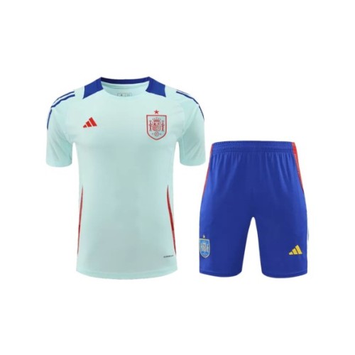 Spain Pre-Match Training Jersey Kit EURO 2024 (Jersey+Shorts)