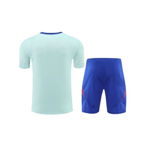 Spain Pre-Match Training Jersey Kit EURO 2024 (Jersey+Shorts)