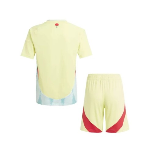 Spain Away Jersey Kit EURO 2024 Kids(Jersey+Shorts)