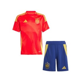 Spain Home Jersey Kit EURO 2024 Kids(Jersey+Shorts)