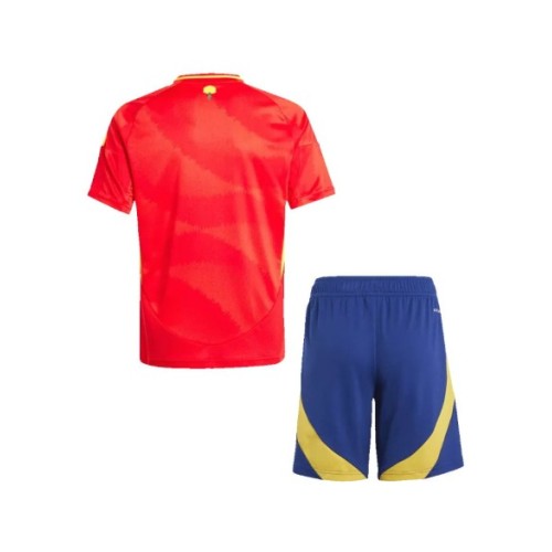 Spain Home Jersey Kit EURO 2024 Kids(Jersey+Shorts)