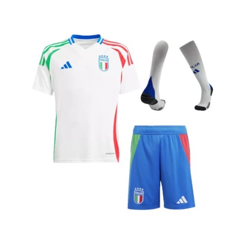 Italy Away Jersey Kit EURO 2024 Kids(Jersey+Shorts+Socks)