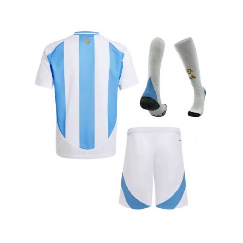 Argentina Home Jersey Kit Copa America 2024 Kids(Jersey+Shorts+Socks)