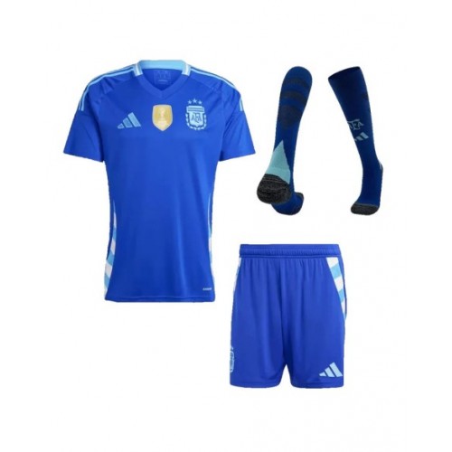 Argentina Away Jersey Kit Copa America 2024 (Jersey+Shorts+Socks)