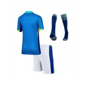 Brazil Away Jersey Kit Copa America 2024 Kids(Jersey+Shorts+Socks)