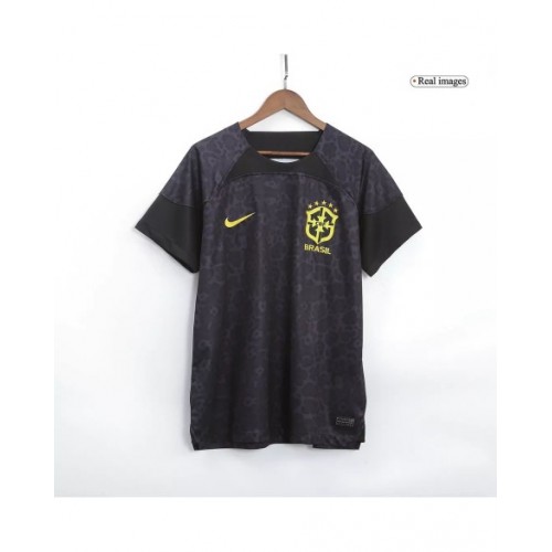 Brazil Goalkeeper Jersey 2022 Black World Cup