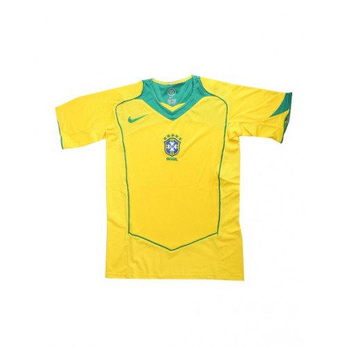 Brazil Home Jersey Retro 2004 By