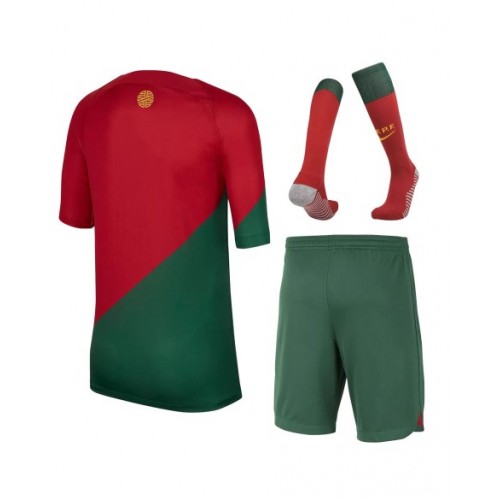 Youth Portugal Jersey Whole Kit 2022 Home