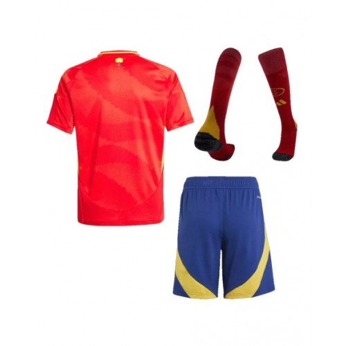 Spain Home Jersey Kit EURO 2024 Kids(Jersey+Shorts+Socks)