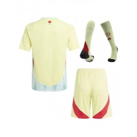 Spain Away Jersey Kit EURO 2024 Kids(Jersey+Shorts+Socks)