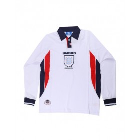 England Home Jersey Retro 1998 By - Long Sleeve