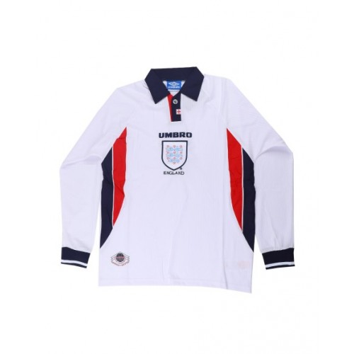 England Home Jersey Retro 1998 By - Long Sleeve