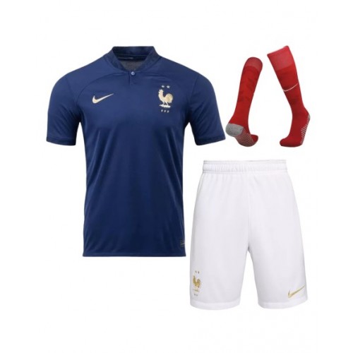 France Jersey Whole Kit 2022 Home World Cup