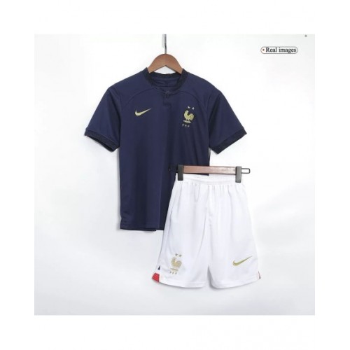 Youth France Jersey Kit 2022 Home World Cup