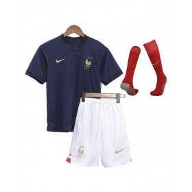 Youth France Jersey Whole Kit 2022 Home World Cup