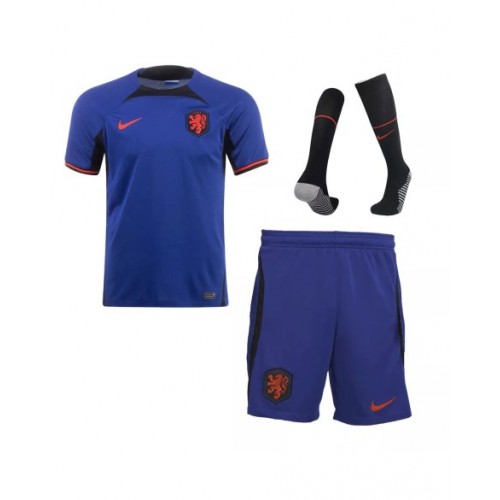 Netherlands Jersey Whole Kit 2022 Away World Cup