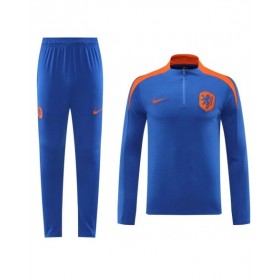 Netherlands Zipper Sweat Kit(Top+Trouser) Blue 2024/25